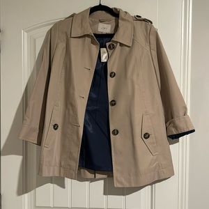 LOFT Cropped Trench Coat